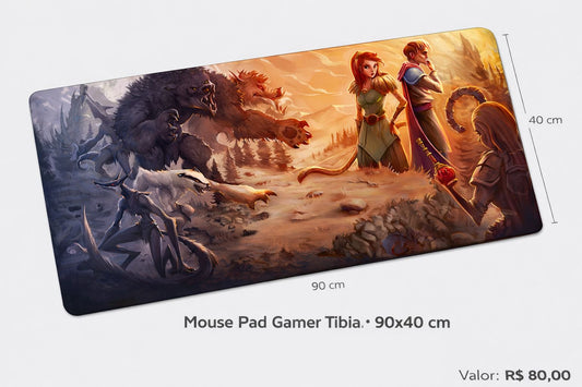 Mouse PAD TIBIA - PERSONALIZADO (Enviar ARQUIVO) - COM COSTURA