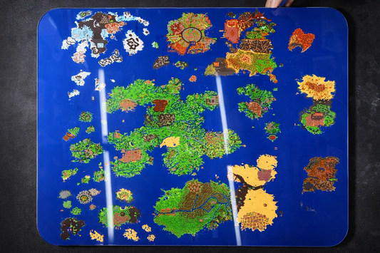 QUADRO 55X40- MAPA TIBIA GLOBAL